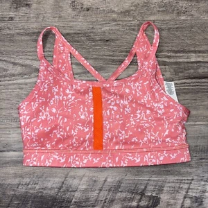 Nike Training Pink Salt Dri Fit Indy Icon Clash Sports Bra Big Kid Girls Small - Picture 1 of 6