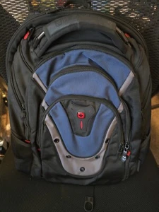 Wenger Ibex 17 inch Laptop ScanSmart Backpack - Black/Gray/Blue - Picture 1 of 4