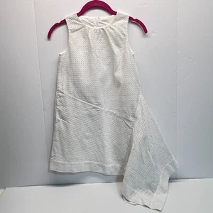 Crewcuts Girls Dress Asymmetrical Eyelet Hankerchief Lined Dress White, Sz 10 - Picture 1 of 9
