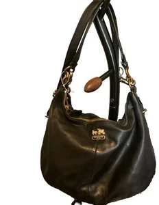 Coach Handtasche schwarz Leder gold Hardware - Bild 1 von 3
