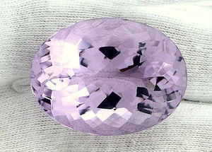 66 Carat Natural Oval Rose De France Amethyst Gemstone Gem Stone EBS518 - Picture 1 of 1