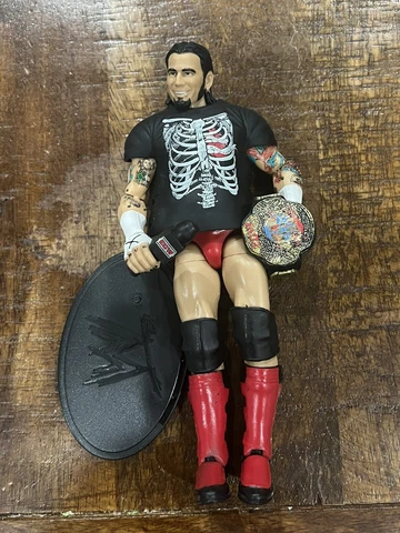 WWE Elite Ringside Collectibles Exclusive CM PUNK w/ ecw belt & mic loose mint Cover