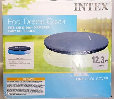 Intex 12.3 Round Easy Set Vinyl Solar Cover for Swimming Pools, New - Image 1 of 4