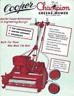 Lawn Equipment Brochure - Cooper - Champion Greens Mower - C1961 (Lg30)
