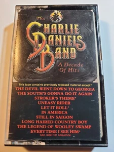 THE CHARLIE DANIELS BAND - A DECADE OF HITS - CASSETTE 1983 VG+/EX CS22 - Picture 1 of 1