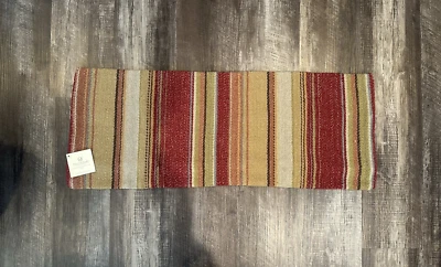 Pottery Barn~ SERAPE STRIPE Lumbar Wool 14" x 36"  Pillow Cover Southwest Tones - Image 1 of 4