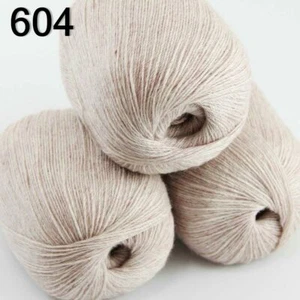 New Sale Soft 3 Skeins x50g Pure Cashmere Blankets Hand DIY Knit Wool Yarn 04 - Picture 1 of 12