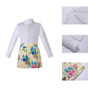 Kids Boys Yellow Easter Clothes 2Pcs Outfits Shirt + Shorts Summer 2 3 4 5 6 8 - Picture 1 of 13