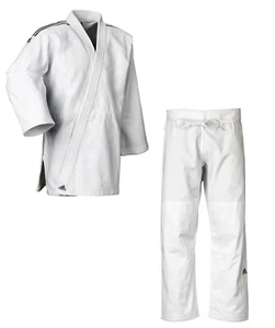 adidas Judo-Anzug Contest weiß/schwarze Streifen, J650 - Bild 1 von 9
