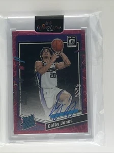 2023-24 Donruss Optic Rated Rookie Pink Velocity On Card Auto /79 COLBY JONES - Picture 1 of 2