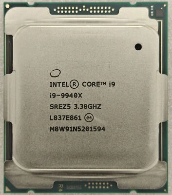 Intel Core X-Series i9-9940X LGA-2066 X299 CPU Processor SREZ5 14-Core 3.30GHz - Image 1 of 2