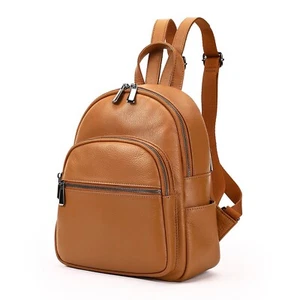 Mini zaino borsa donna zaini in pelle casual piccolo zaino da giorno borsa a tracolla - Foto 1 di 14