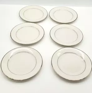 Lote de 6 platos de ensalada Noritake China Sorrento patrón de borde elevado de encaje 8-3/8" Japón - Imagen 1 de 12