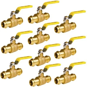 10 Pack 1/2" Press Propress Ball Valve Pro Press Ball Valve Fittings to Press... - Picture 1 of 8