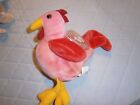 TY BEANIE BABY STRUT THE ROOSTER 1996 W/TAG  and erros  tush tag rare retired