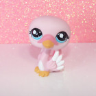 authentic littlest LPS petshop 2075 cygne swan pet shop hasbro pink