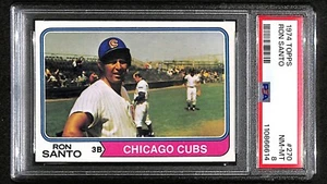 1974 Topps Baseball #270 Ron Santo HOF Chicago Cubs PSA 8 NM-MT 7893 - Picture 1 of 4