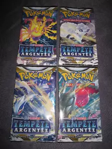 POKEMON 4 BOOSTER TEMPÊTE ARGENTEE ARTSET EPEE ET BOUCLIER EB12 FR NON PESES - Bild 1 von 8