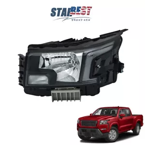 Headlight Assembly For 2022 2023 Nissan Frontier Front LH Single Clear Halogen - Picture 1 of 12