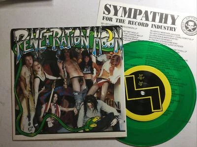Penetration Moon: Fifth Moon / I’m Trash: Green 7” Vinyl Single, Very rare Mint - Image 1 of 4