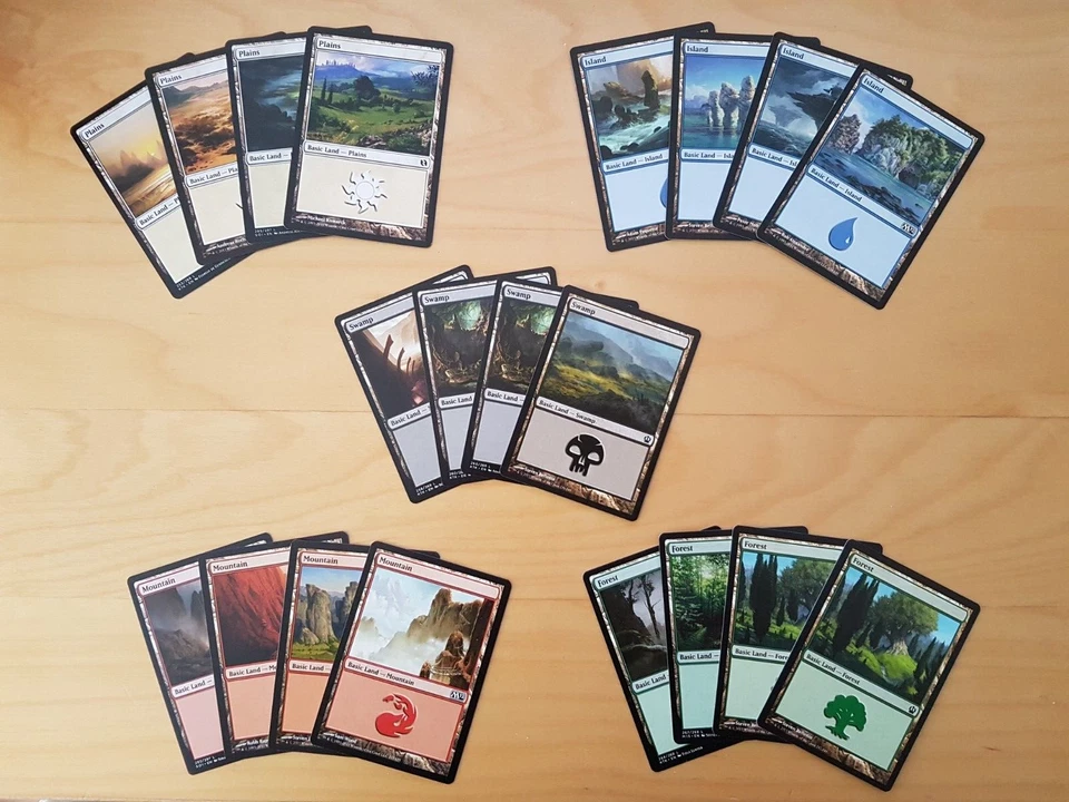 400 / 800 Basic Lands englisch Magic the Gathering Standardländer MTG - Bild 1 von 1