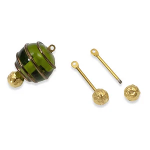 10 Beadable Gold Bar Findings - 3/4" Jewelry Blanks - Interchangeable Design - Picture 1 of 9
