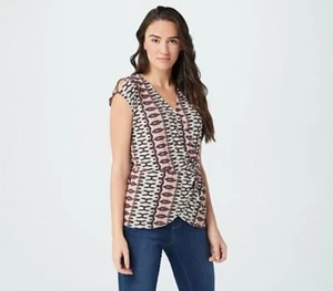 Haute Hippie Tribe ""Natalie"" Hemd mit Gürtel vorne Ikat Haze Damen 1X - Bild 1 von 4