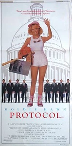 Protocol Goldie Hawn Original Cinema Release Vintage Daybill Movie Poster - Picture 1 of 1