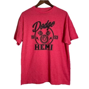 T-shirt uomo Dodge Hemi dal 1953 con licenza ufficiale taglia large rossa bella - Foto 1 di 7