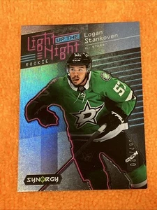 /499 Logan Stankoven RC 2023-24 UD Synergy #LN-LS BLUE Light Up The Night ROOKIE - Picture 1 of 5