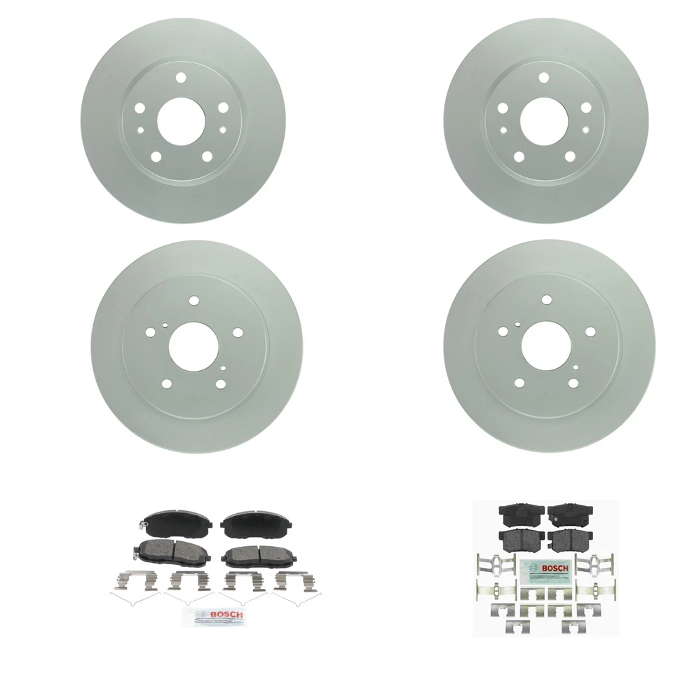 Комплект синих керамических дисковых тормозных колодок Bosch QuietCast передний задний ротор для Suzuki SX4 - Изображение 1 из 1