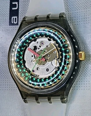 🇨🇭 Swatch Techno Sphere GK101  AUTOMATIC CUSTOM BRILLANTI  - Immagine 1 di 4