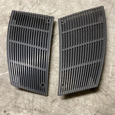 86-91 Mercedes W126 300SE 420SEL 560SEL Dashboard Speaker Cover Trim Set BLACK - Image 1 of 4