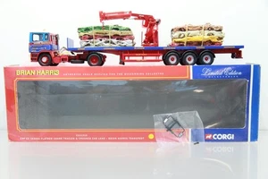 1:50 CORGI CC11910 ERF Flatbed Crane Trailer&Crushed Cars B.Harris LKW OVP N24 - Foto 1 di 4