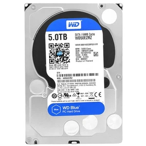 WD Bleu 5TB Disque Dur HDD 3,5 " SATA 3 5400RPM DVR Nas PC Serveur 64MB Cache - Picture 1 of 5