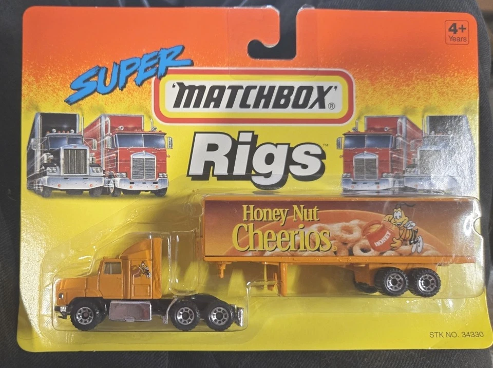 Matchbox Super Rigs White Ford Aeromax Cheerios Adv. Semi  1994 -MOC-TY102025A2 - Image 1 of 1