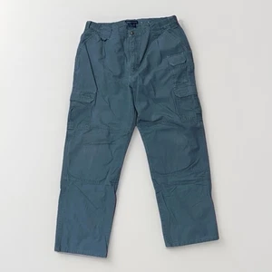 5.11 Tactical Men's Cotton Canvas Pants Style 74251 38x32 Green Double Knee Pads - Picture 1 of 9
