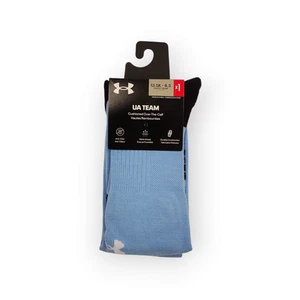 UA Team Over-The-Calf Youth Socks 13.5K-4.5 Carolina Blue - Picture 1 of 4