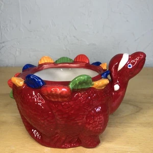 Miracle Christmasaurus 10 oz TIKI MUG Glazed Finish Ceramic LIMITED EDITION Red - Picture 1 of 7
