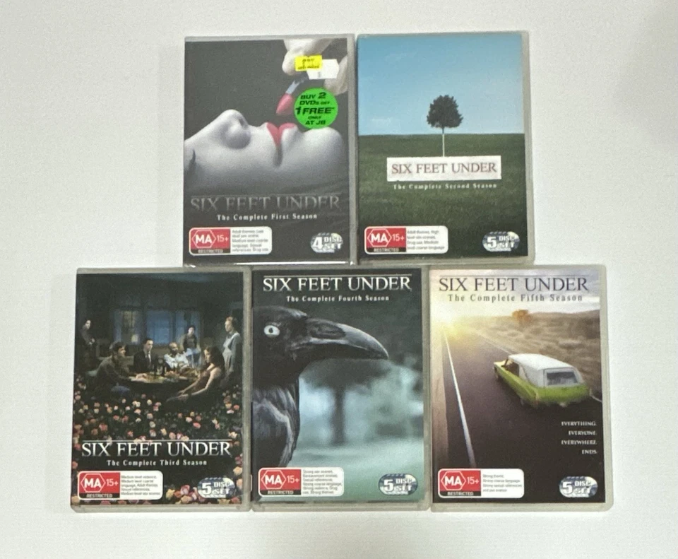 Six Feet Under Seasons 1 2 3 4 5 Complete DVD Series Region 4 - image 1 of 4