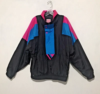 Vintage SUNBUSTER PERFORMANCE SPORTS APPAREL Pullover Jacket Sz L 1980 VOLCANO - Image 1 of 4