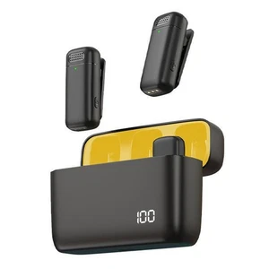 Recording Microphone Audio High-quality Wireless Lavalier with Low Latency Fast - Zdjęcie 1 z 11