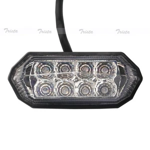 11 LED Mini Motorcycle Dirt Tail Light Rear Brake Running License Plate Clear - Picture 1 of 9