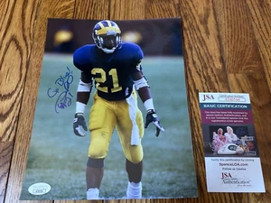 Foto lucida firmata Desmond Howard 8x10 - JSA - Michigan Wolverines - Heisman - certificato di autenticità - Foto 1 di 1