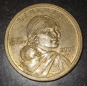 2000 P Sacagawea Gold Color  - Picture 1 of 2