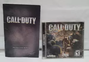 Original 2003 Activision CALL OF DUTY 1 PC CD-ROM Windows 98 ME 2000 XP & Manual - Picture 1 of 8