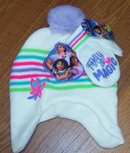 One Size Youth Toddler Girls Disney Encanto  2-Piece Set Hat & Mitten - Picture 1 of 4