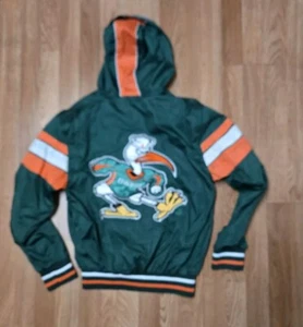Miami Hurricanes Jacket G-III Sports by Carl Banks YouthGreen Full Zip. - Picture 1 of 4