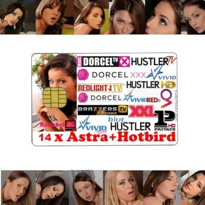 Redlight Karte Astra 19° und Hotbird 13° Erotik Sender Paket Viaccess Smart Card - Bild 1 von 3