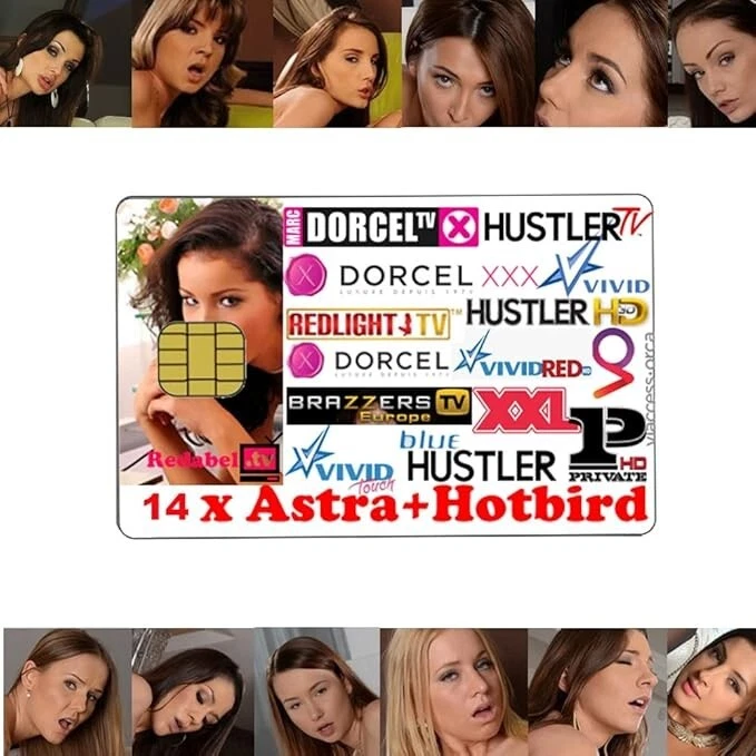 Redlight Karte Astra 19° und Hotbird 13° Erotik Sender Paket Viaccess Smart Card - Bild 1 von 3